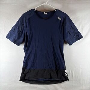 POC Men's Medium Blue Resistance Pro MTB Gravel Bike Short Sleeve Jersey